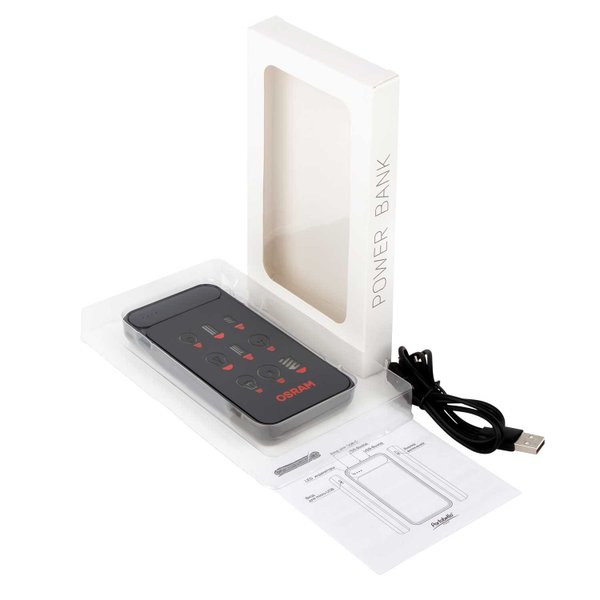 Внешний аккумулятор с подсветкой Старлайт Плюс PB (Starlight Plus PB) 10000 mAh, серый