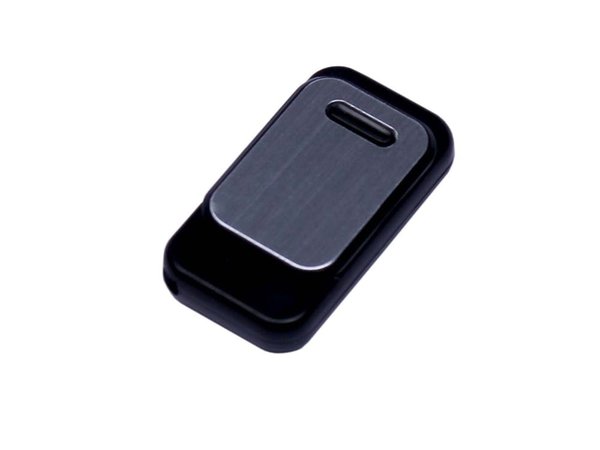 USB 2.0- флешка промо на 32 Гб прямоугольной формы, выдвижной механизм - USB 2.0- флешка промо на 32 Гб прямоугольной формы, выдвижной механизм