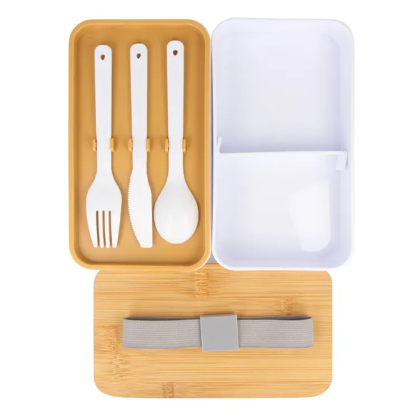 Ланчбокс Bento из ПП и бамбука - Ланчбокс Bento из ПП и бамбука