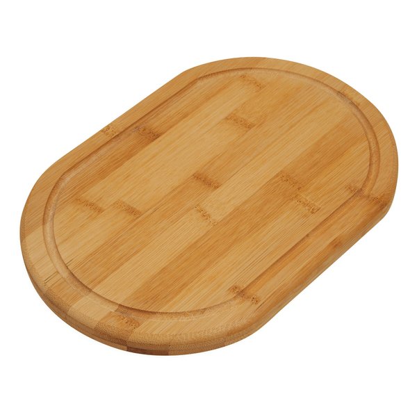Доска разделочная BAMBOO-ROUND, коричневая - Доска разделочная BAMBOO-ROUND, коричневая
