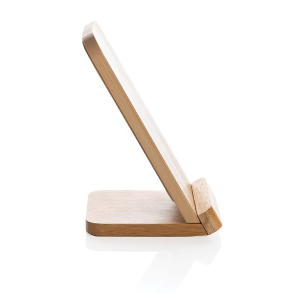 Док-станция Bamboo FSC® для беспроводной зарядки, 5 Вт - Док-станция Bamboo FSC® для беспроводной зарядки, 5 Вт