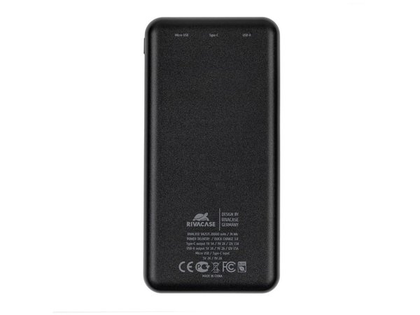 Внешний аккумулятор с быстрой зарядкой VA2571, 20000 mAh - Внешний аккумулятор с быстрой зарядкой VA2571, 20000 mAh