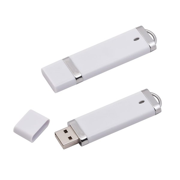 Флеш-карта USB 8GB "Абсолют", белая# - Флеш-карта USB 8GB "Абсолют", белая# белый