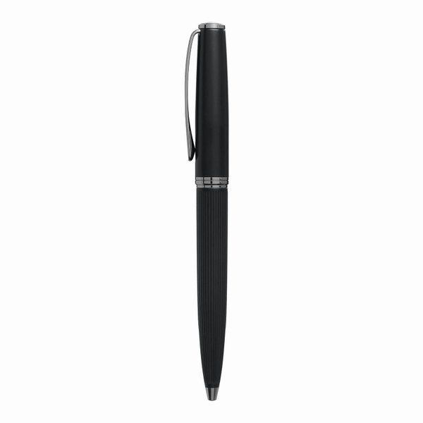 Металлическая шариковая ручка BLACK PEARL, черная - Металлическая шариковая ручка BLACK PEARL, черная