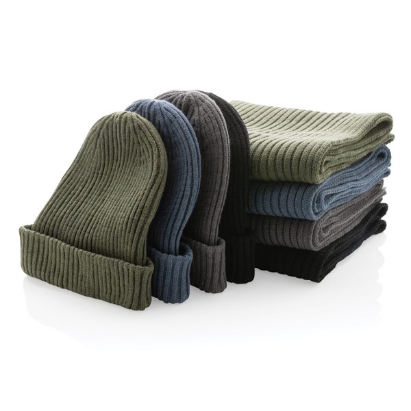 Вязаный шарф Impact из Polylana® AWARE™, 180x25 см - Вязаный шарф Impact из Polylana® AWARE™, 180x25 см