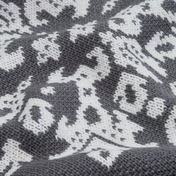 Плед Adventino, темно-серый с молочным