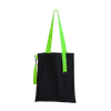 Шоппер Superbag black с ремувкой 4sb (чёрный с салатовым)