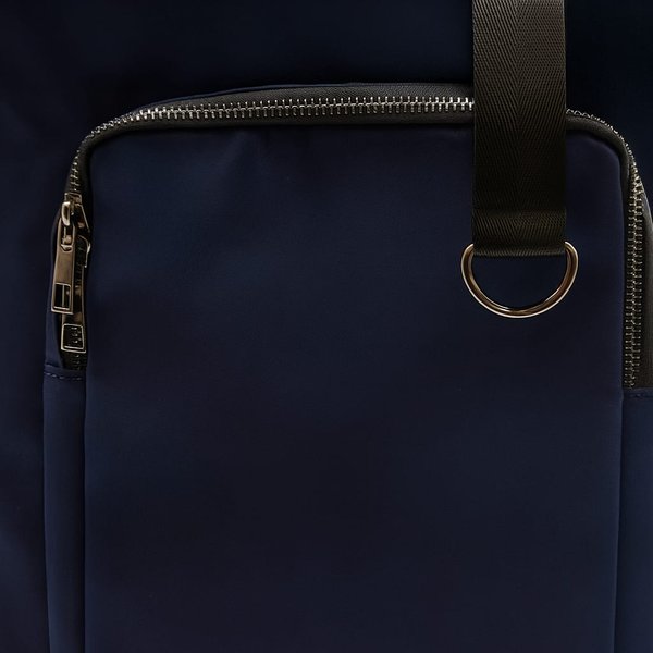 Шоппер Superbag Pocket, с внутренним креплением (карабин) и чехлом для мелочей - Шоппер Superbag Pocket, с внутренним креплением (карабин) и чехлом для мелочей (темно-синий с черным)