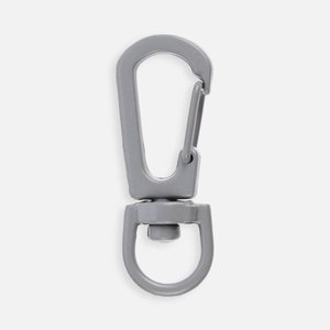 застежка-карабин snap hook, s, серая