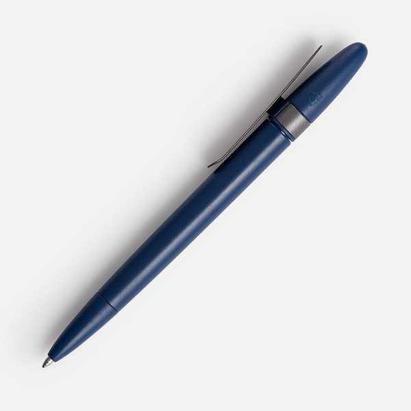 Ручка шариковая Prodir DS5 TSM Metal Clip, синяя с серым