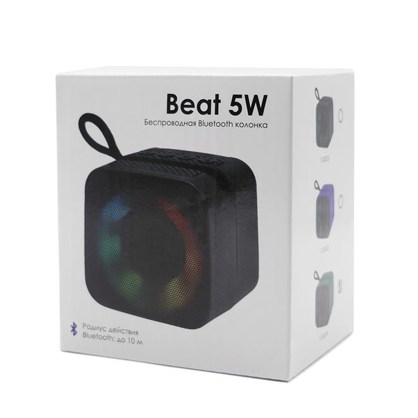 Беспроводная Bluetooth колонка Beat 5W - Беспроводная Bluetooth колонка Beat 5W, черный