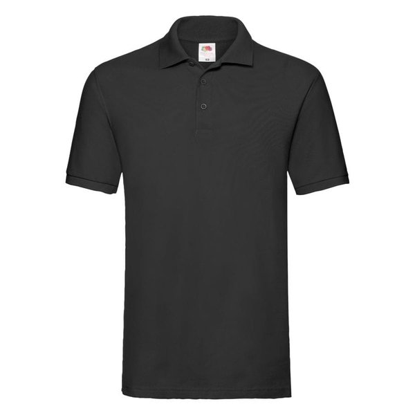 Поло мужское PREMIUM POLO 180 - Поло "Premium Polo", черный_S, 100% х/б, 180 г/м2