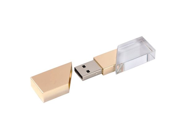 USB 2.0- флешка на 8 Гб кристалл в металле - USB 2.0- флешка на 8 Гб кристалл в металле
