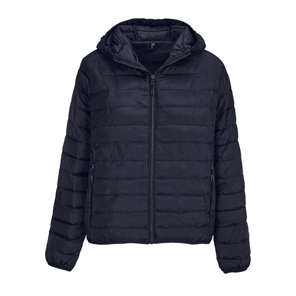Куртка женская "STREAM HOODED" 280 Т - Куртка женская "STREAM HOODED", тёмно-синий, S, таффета 280 Т, 100% полиэстер