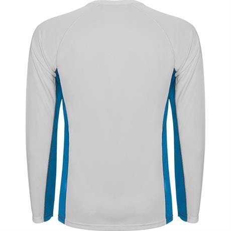 Спортивная футболка SHANGHAI L/S мужская - Спортивная футболка SHANGHAI L/S мужская, БЕЛЫЙ/КОРОЛЕВСКИЙ СИНИЙ M