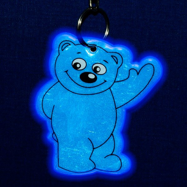 Светоотражающий брелок Beary, синий - Светоотражающий брелок Beary, синий