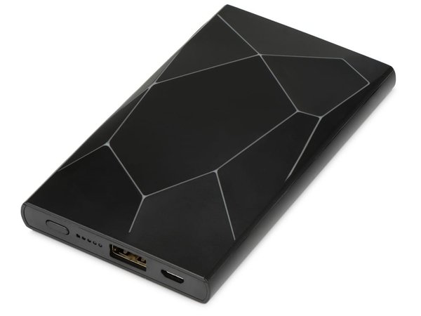 Внешний беспроводной аккумулятор «Geo Wireless» с подсветкой лого, 5000 mAh - Внешний беспроводной аккумулятор «Geo Wireless» с подсветкой лого, 5000 mAh