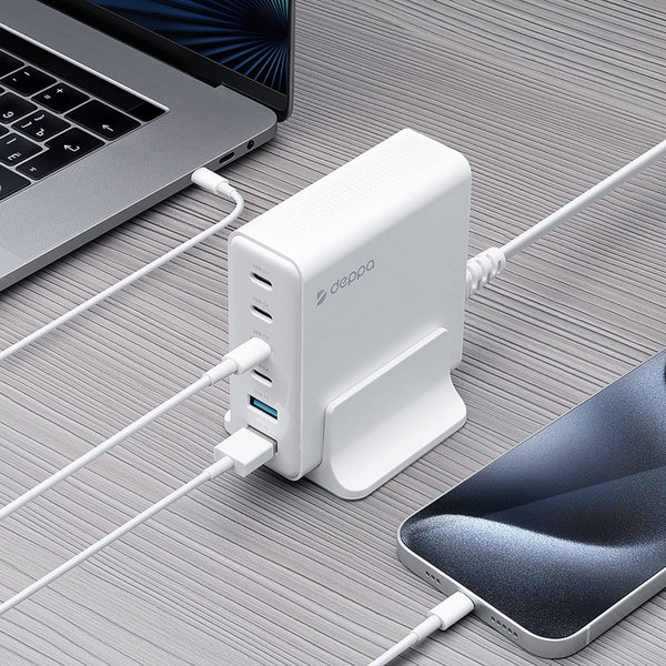 Зарядная станция 4xUSB Type-C, 2xUSB, PD, QC, 160Вт - Зарядная станция 4xUSB Type-C, 2xUSB, PD, QC, 160Вт