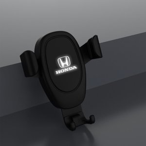 автомобильное беспроводное (10w) зарядное устройство "clamp softtouch" с подсветкой логотипа, покрытие soft touch
