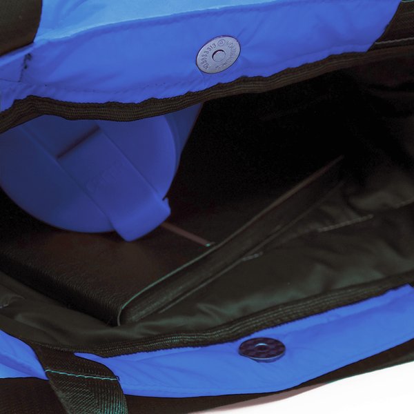 Шоппер Superbag Bubble, стёганый, с магнитной кнопкой - Шоппер Superbag Bubble, стёганый, с магнитной кнопкой (голубой с черным)