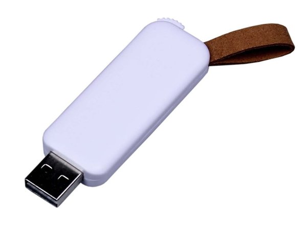 USB 3.0- флешка промо на 128 Гб прямоугольной формы, выдвижной механизм - USB 3.0- флешка промо на 128 Гб прямоугольной формы, выдвижной механизм