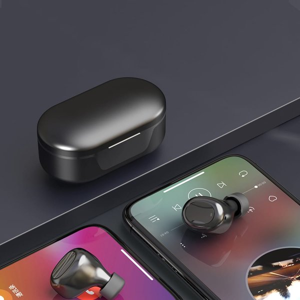 Наушники беспроводные Bluetooth Gubber TW16, черные - Наушники беспроводные Bluetooth Gubber TW16, черные