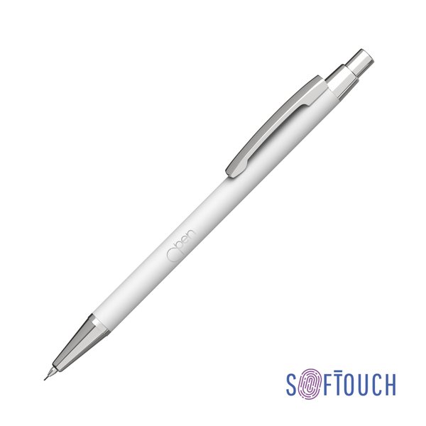 Карандаш механический "Ray", покрытие soft touch - Карандаш механический "Ray", покрытие soft touch белый