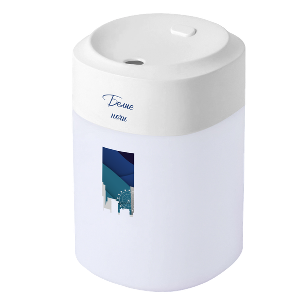 Светодиодный USB увлажнитель Lumi-Humi, белый - Светодиодный USB увлажнитель Lumi-Humi, белый