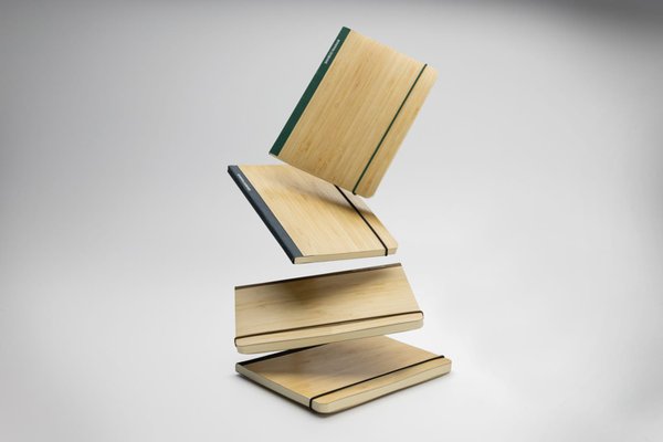 Блокнот Scribe с обложкой из бамбука, А5, 80 г/м² - Блокнот Scribe с обложкой из бамбука, А5, 80 г/м²