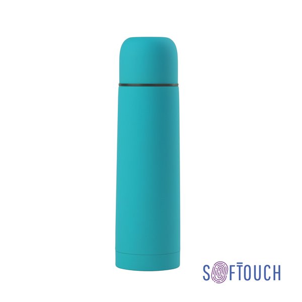 Термос "Крит" 500 мл, покрытие soft touch - Термос "Крит" 500 мл, покрытие soft touch бирюзовый