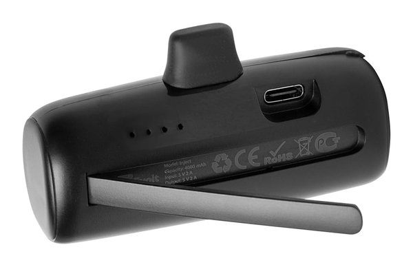 Внешний аккумулятор с разъёмом Type-C «Inject», 4000 mAh - Внешний аккумулятор с разъёмом Type-C «Inject», 4000 mAh