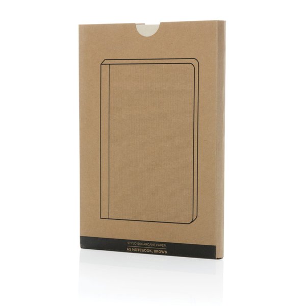 Блокнот Stylo из сахарного тростника (сертификат Bonsucro), A5 - Блокнот Stylo из сахарного тростника (сертификат Bonsucro), A5