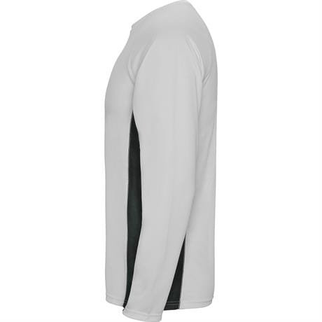 Спортивная футболка SHANGHAI L/S мужская - Спортивная футболка SHANGHAI L/S мужская, БЕЛЫЙ/ТЕМНЫЙ ГРАФИТ S