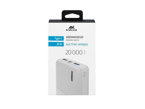 Внешний аккумулятор с дисплеем и быстрой зарядкой QC/PD VA2572, 20000 mAh - Внешний аккумулятор с дисплеем и быстрой зарядкой QC/PD VA2572, 20000 mAh