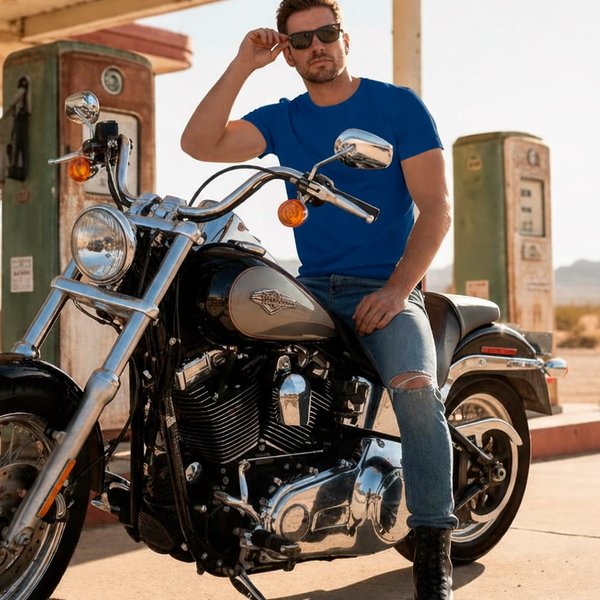 Спортивная футболка CAMIMERA мужская - Спортивная футболка CAMIMERA мужская, КОРОЛЕВСКИЙ СИНИЙ S