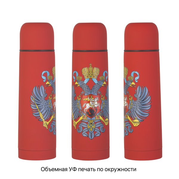 Термос "Крит" 500 мл, покрытие soft touch - Термос "Крит" 500 мл, покрытие soft touch красный