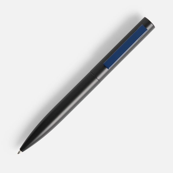 Ручка шариковая Inkolor, черная с темно-синим