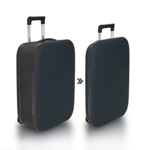 чемодан складной rollink vega ii 55x40x20 см, 2 колеса