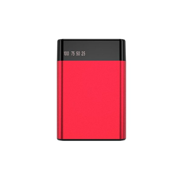 Внешний аккумулятор в металлическом корпусе Apria, 10000 mAh - Внешний аккумулятор в металлическом корпусе Apria, 10000 mAh, красный