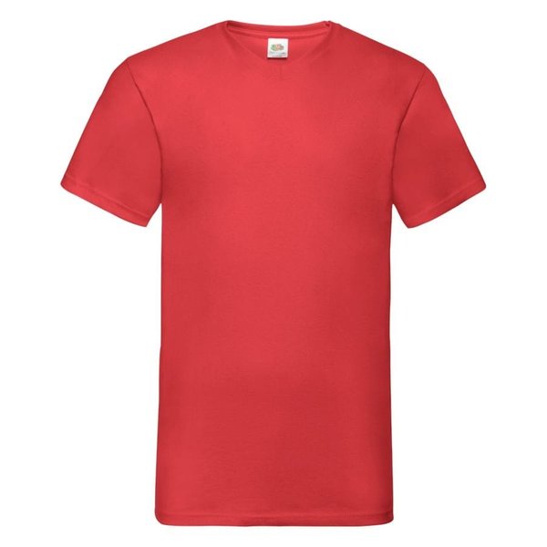 Футболка мужская "Valueweight V-Neck T" - Футболка "Valueweight V-Neck T", красный_2XL, 100% х/б, 165г/м2