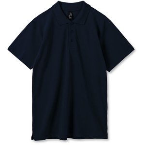 рубашка поло мужская summer 170, темно-синяя (navy)