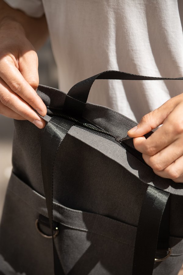 Шоппер Superbag ZIP, с двумя карманами и молнией - Шоппер Superbag ZIP, с двумя карманами и молнией (серый)