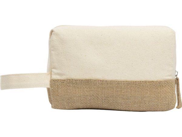 Косметичка «Jute» с ручкой из хлопка и джута - Косметичка «Jute» с ручкой из хлопка и джута