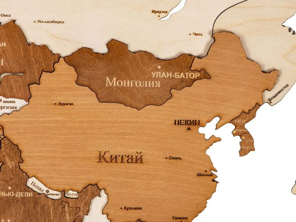 Интерьерная карта мира «World» - Интерьерная карта мира «World»