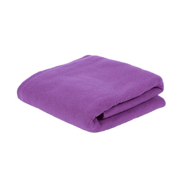 Плед PLAIN, 100х140 см, флис 150 гр/м2, 100% полиэстер - Плед PLAIN; фиолетовый; 100х140 см; флис 150 гр/м2
