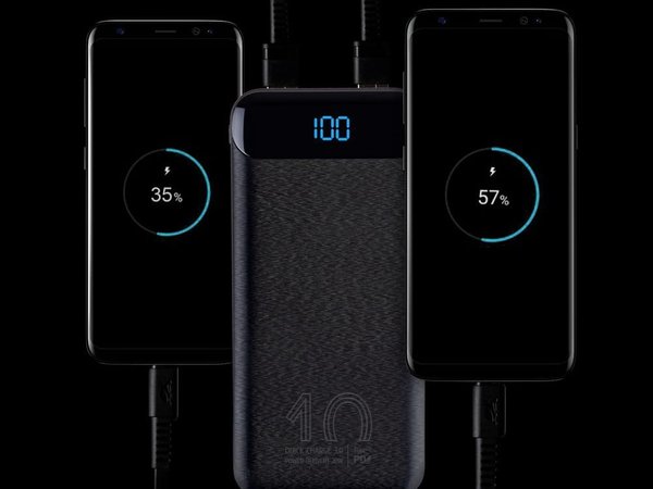 Внешний аккумулятор с дисплеем, 10000 mAh - Внешний аккумулятор с дисплеем, 10000 mAh