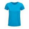 Футболка женская "CRUSADER WOMEN", бирюзовый, 2XL, 100% органический хлопок, 150 г/м2