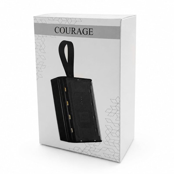 Внешний аккумулятор Courage, 5000 Mah, черный - Внешний аккумулятор Courage, 5000 Mah, черный