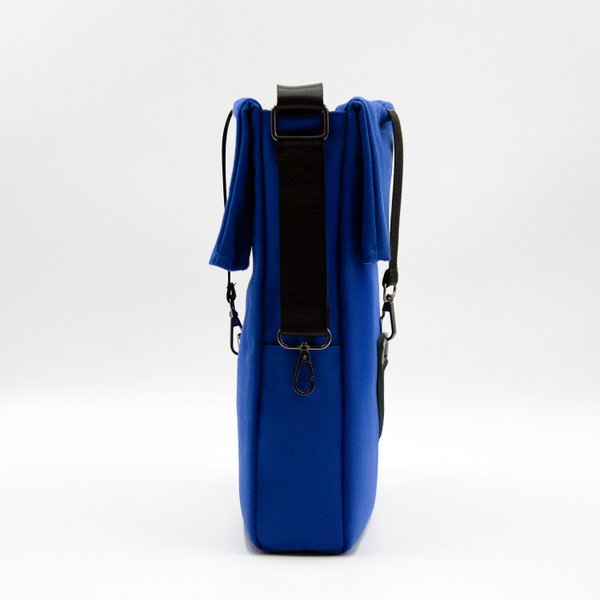 Шоппер Superbag Companion, с тремя отделениями, боковым креплением (карабин) и карманом - Шоппер Superbag Companion, с тремя отделениями, боковым креплением (карабин) и карманом (синий с черным)