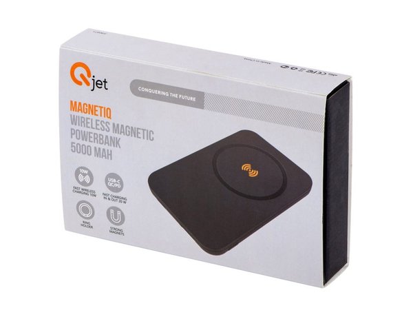 Магнитный беспроводной внешний аккумулятор с быстрой зарядкой QC/PD 20 Вт «MagnetIQ», 5000 mAh - Магнитный беспроводной внешний аккумулятор с быстрой зарядкой QC/PD 20 Вт «MagnetIQ», 5000 mAh